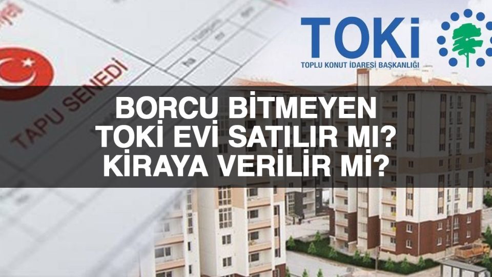 Borcu bitmeyen TOKİ evi.