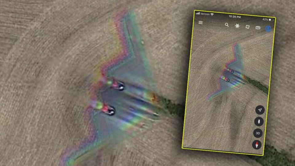Gizli bombardıman uçağı keşif yaparken Google Maps'te görüntülendi