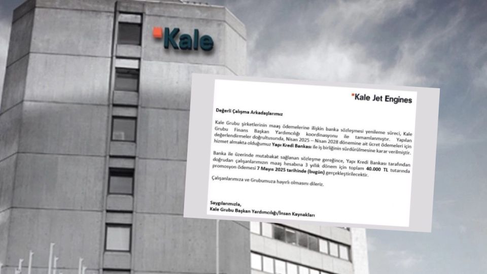 Kale Grubu, tüm çalışanlarına 40 bin liralık ödeme yaptı!