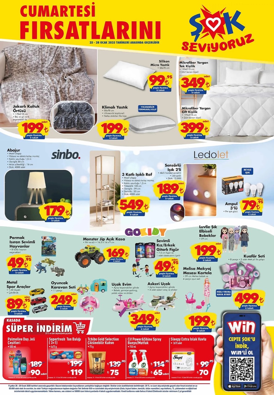 Şok market 25 Ocak 1 Şubat insert yayımlandı.