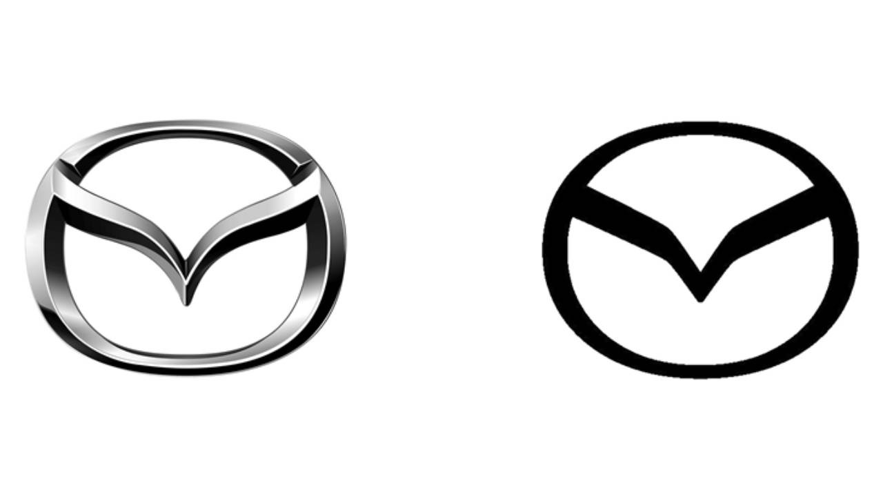 Mazda 3 boyutlu ve gölgeli logo tasarımını sonlandırarak sadece ve şık görünümlü yeni logoya geçti.