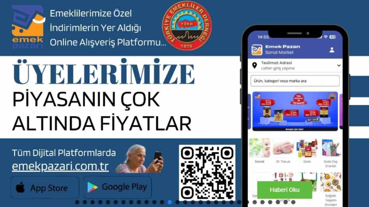 Ücretsiz kargo, uygun fiyat! Emeklilerin alım satım yapacağı 'Emek Pazarı' kuruldu
