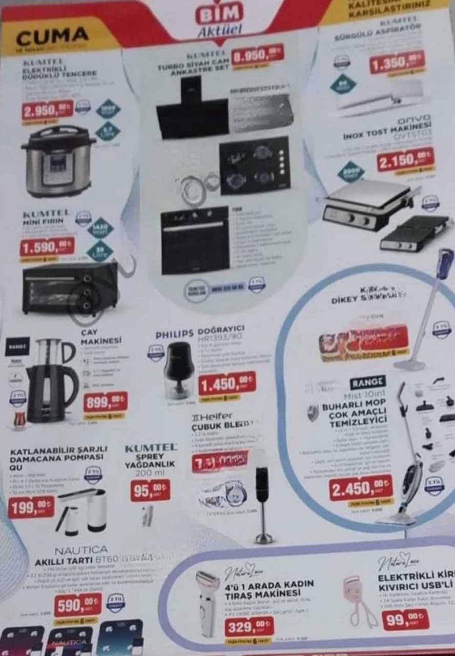 BİM 18 Nisan 2025 aktüel ürünler; Teknoloji, beyaz eşya, klima, cep telefonunda indirim