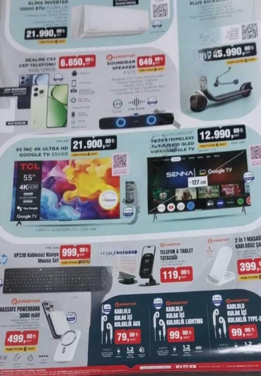BİM 18 Nisan 2025 aktüel ürünler; Teknoloji, beyaz eşya, klima, cep telefonunda indirim
