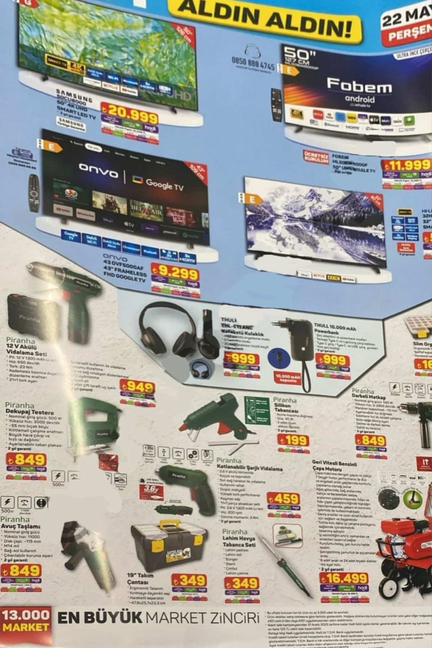 A101 22 Mayıs 2025 aktüel kataloğu ; TV, beyaz eşya ve yüzlerce üründe büyük indirim fırsatları!