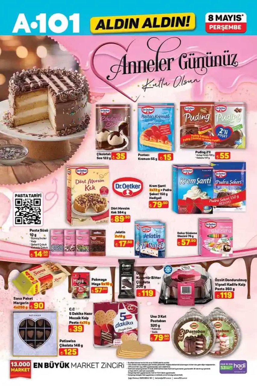 A101 8 Mayıs 2025 aktüel katalog ; Anneler Günü’ne özel dev indirimler başladı!
